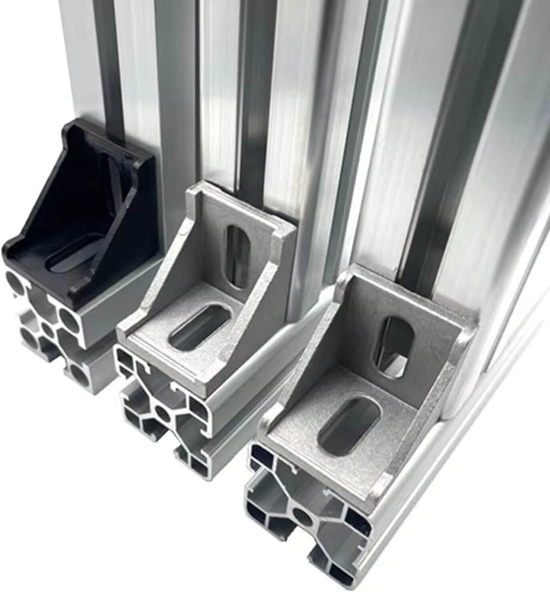 IXGNIJ 10Set 4040 Corner Bracket Connector Set for 4040 Aluminum Extrusion Accessories Silver - Image 3